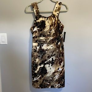 Connected Apparel Petite Sleeveless Dress ! 🟤 ⚫️